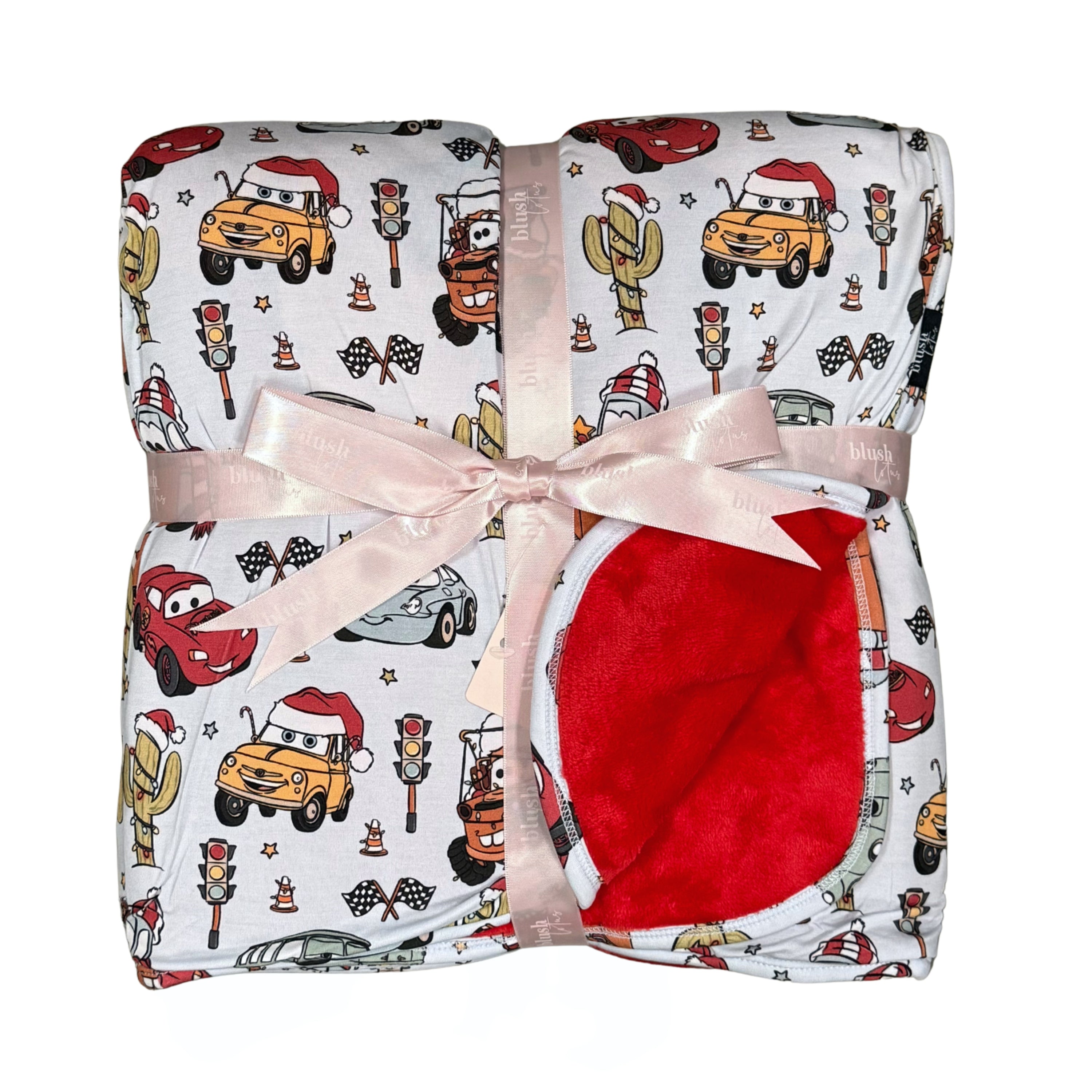 Cars Christmas  - Plush Blanket