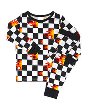 Bamboo Two Piece Set | Checker Blaze