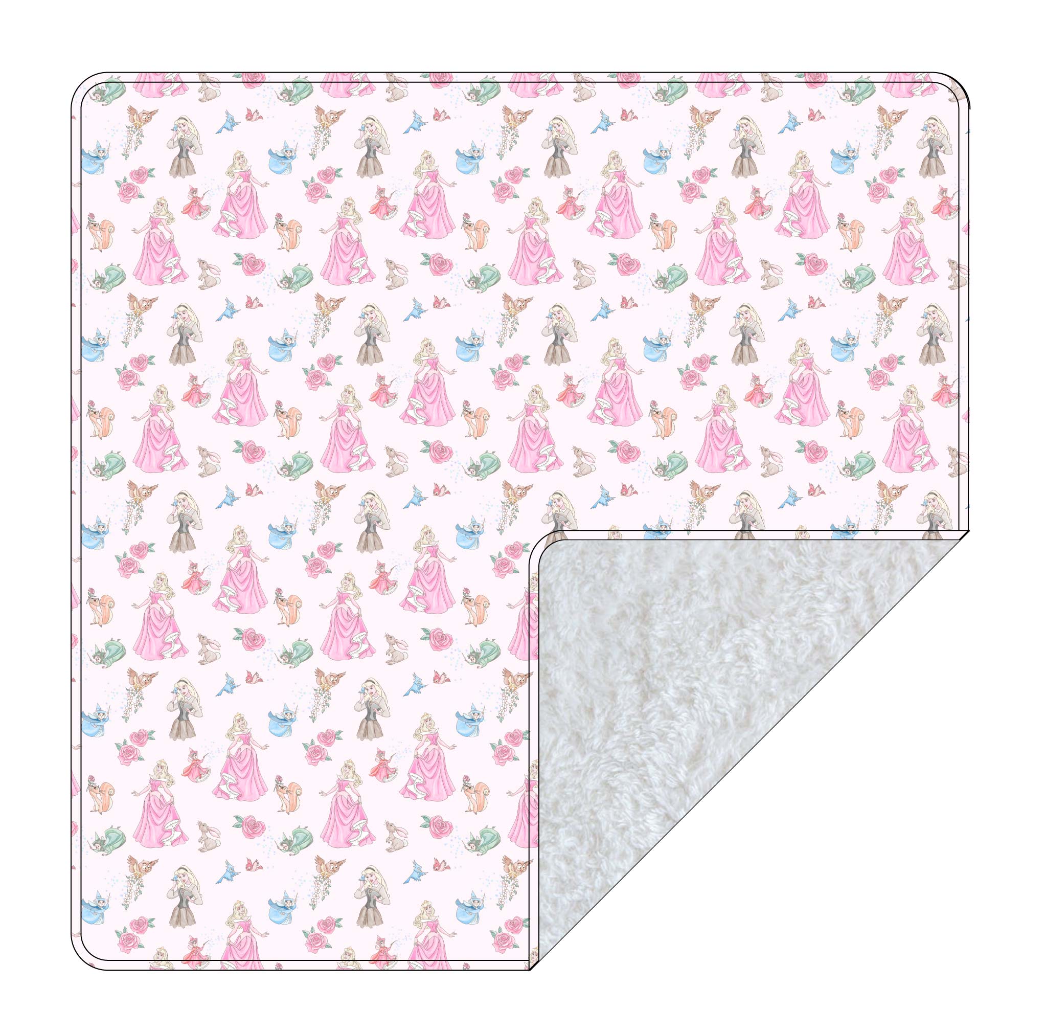 Rose - Plush Blanket