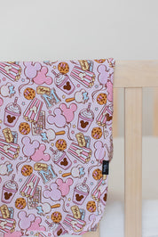 Snacks (PINK) - Lightweight Blanket