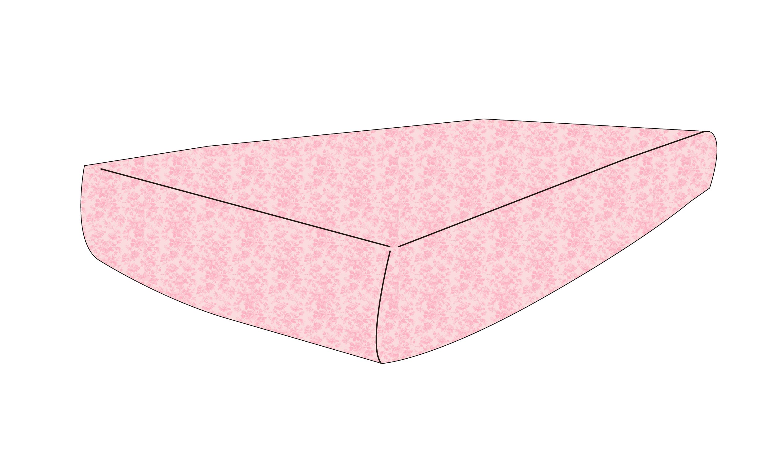 Pink Toile - Crib Sheet