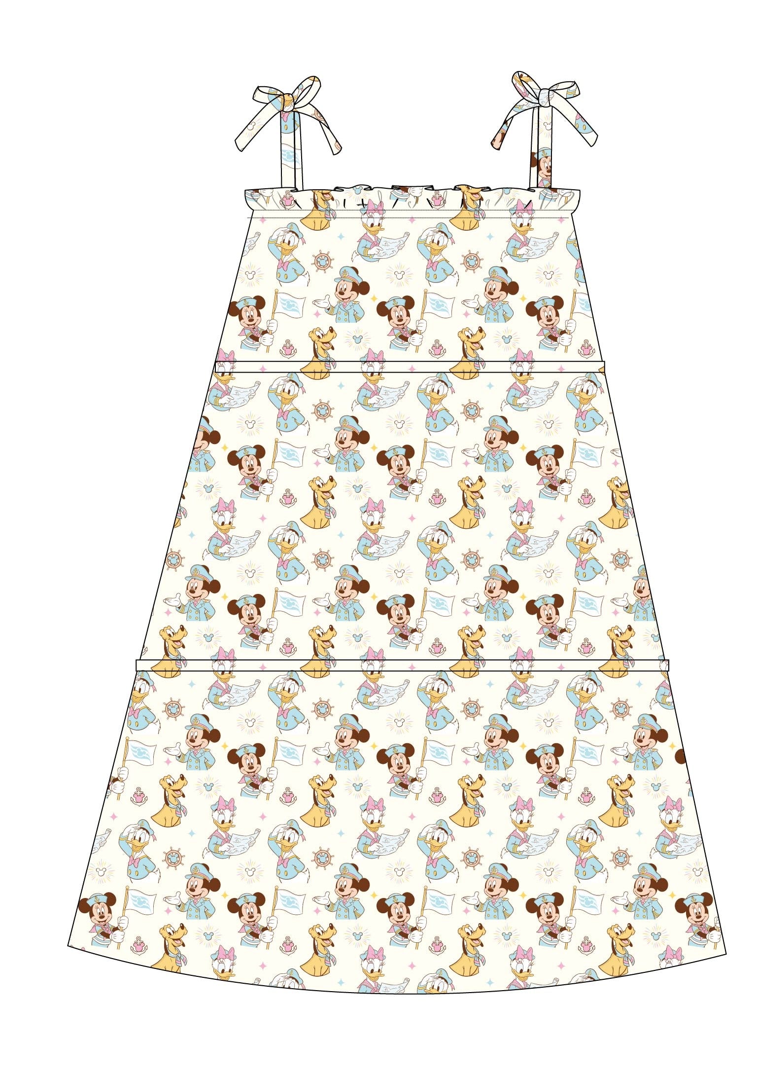 Adventure Ahoy - Tiered Dress
