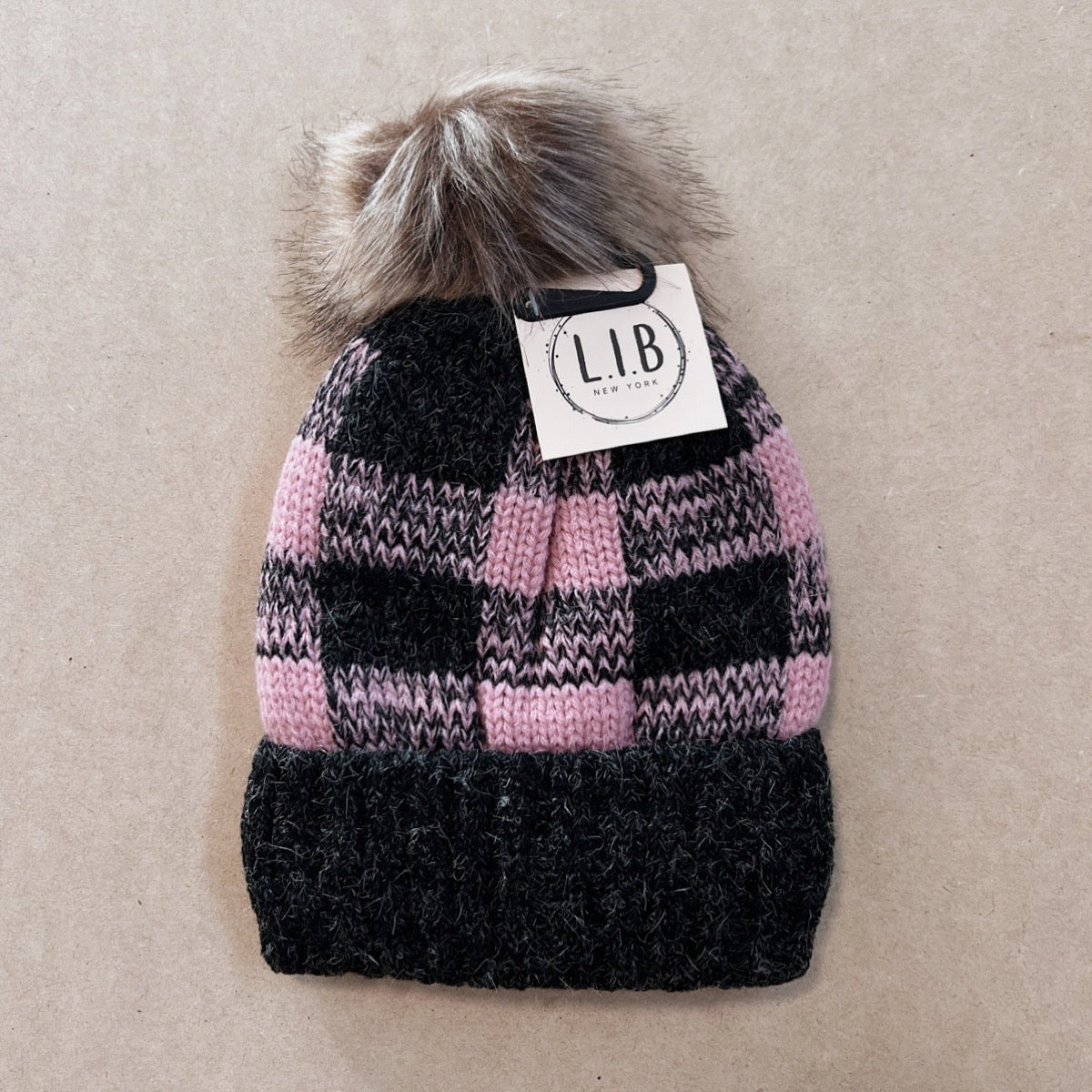Pink Plaid - Women’s Beanie