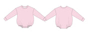 Ballet Pink - Cloud Terry Bubble Sweatshirt
