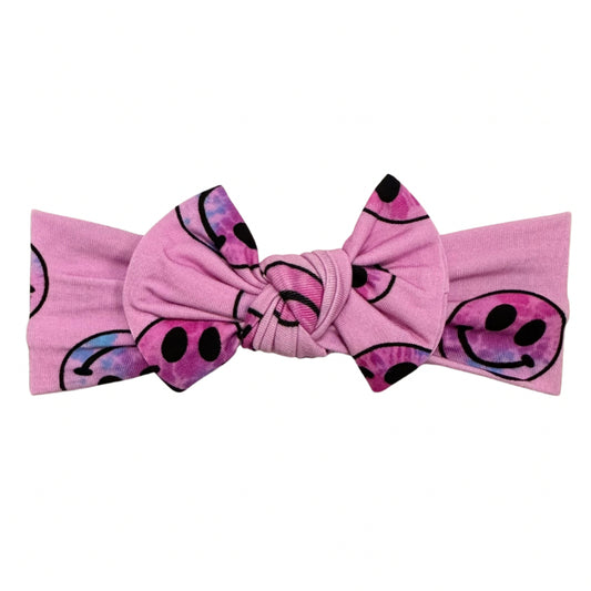 A Smile Tie-dye For (pink) | Headband Bow