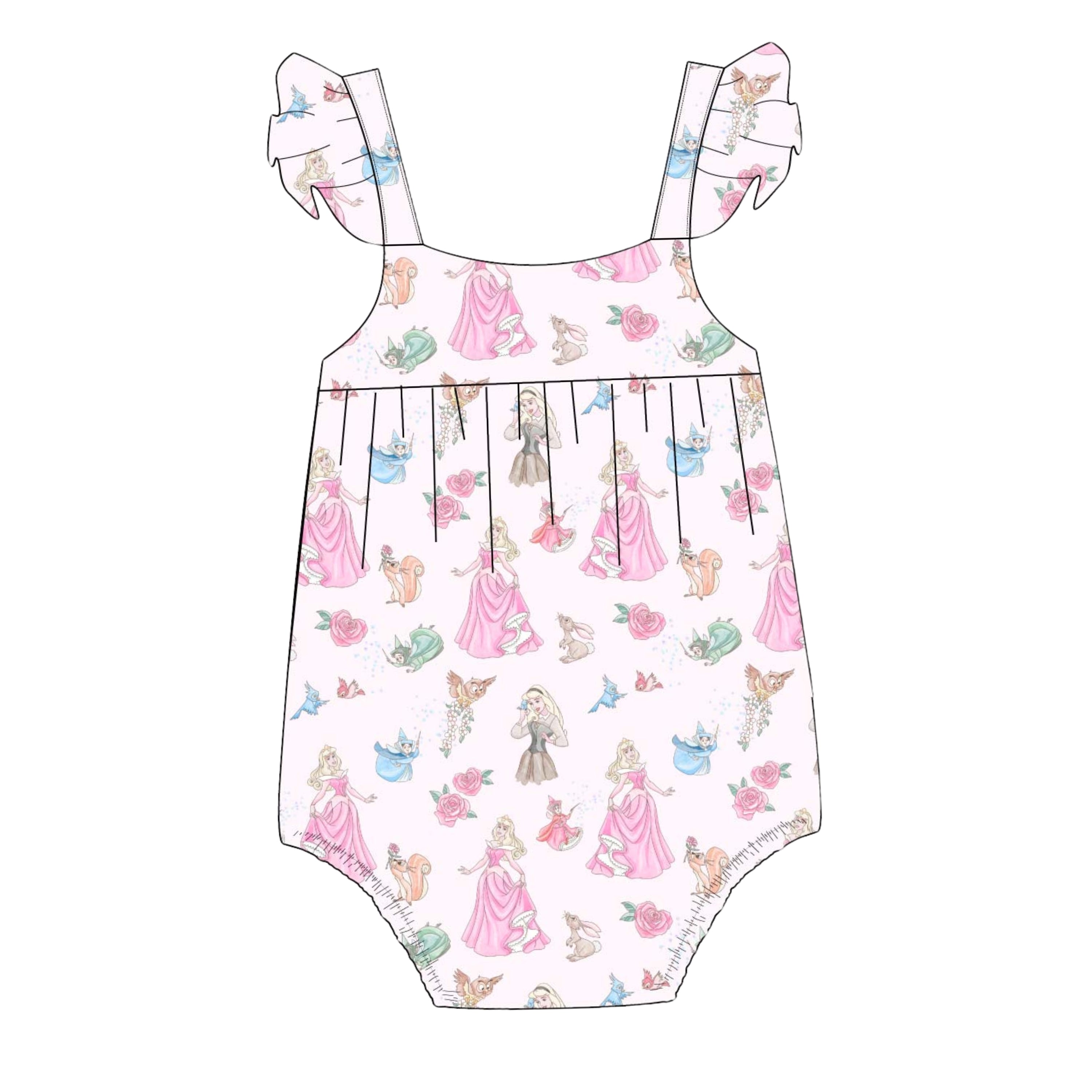 Rose - Bubble Romper