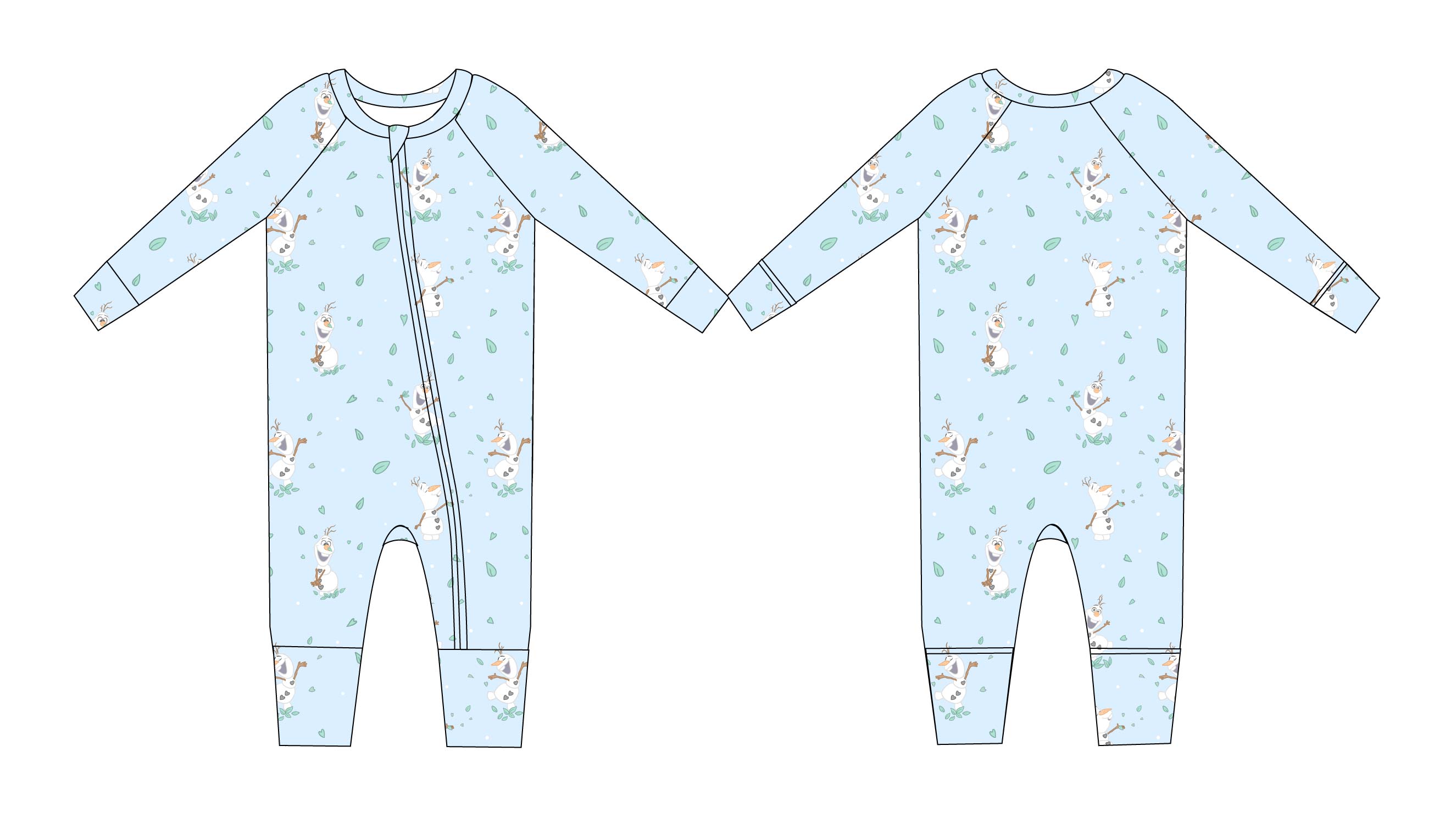 Blue Flurry (ribbed) - Zippy