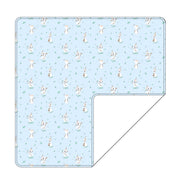 Blue Flurry (ribbed) - Lightweight Blanket