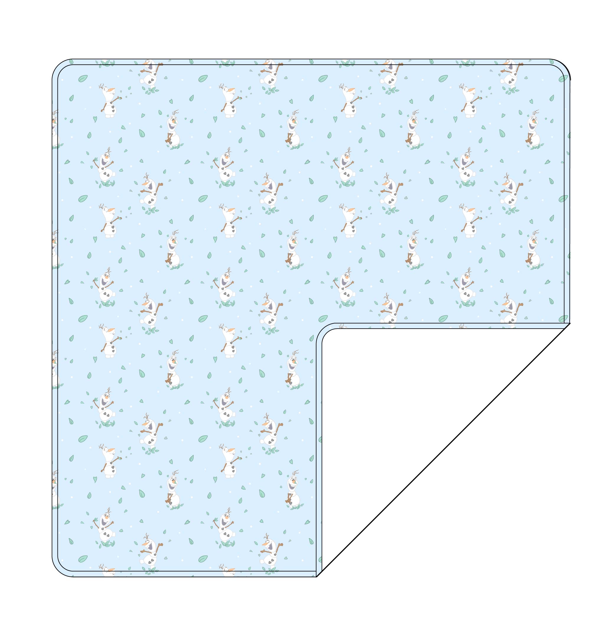 Blue Flurry (ribbed) - Lightweight Blanket