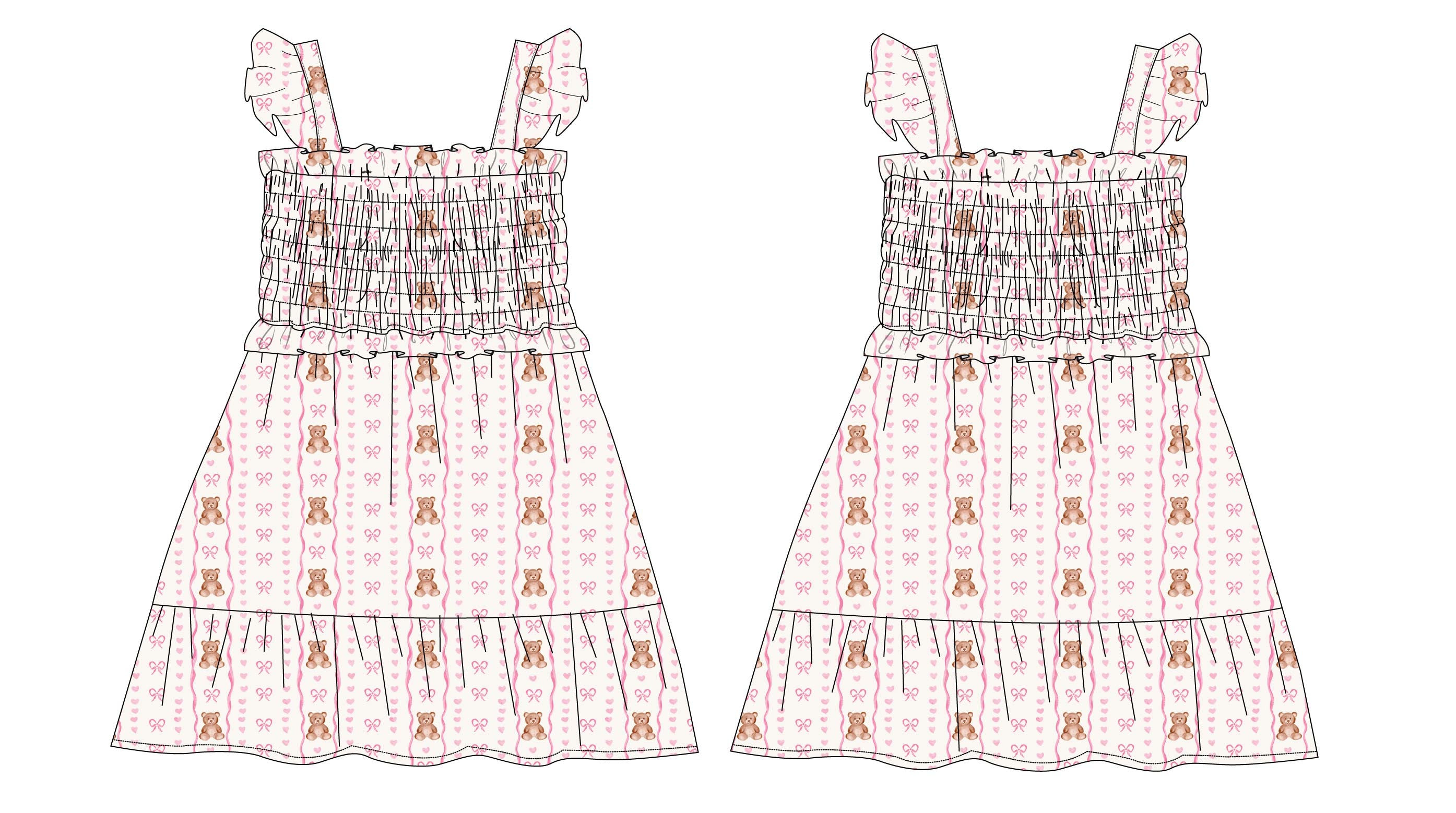 Cherie - Smocked Dress