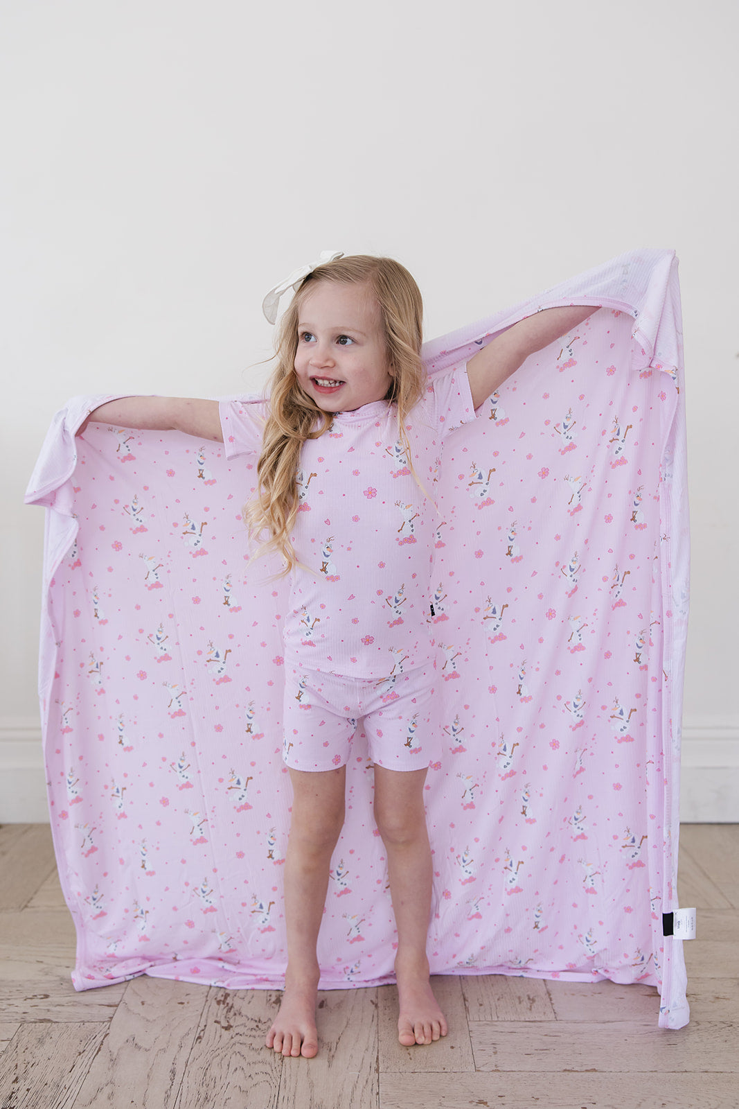 Pink Flurry (ribbed) - Biker Short Set