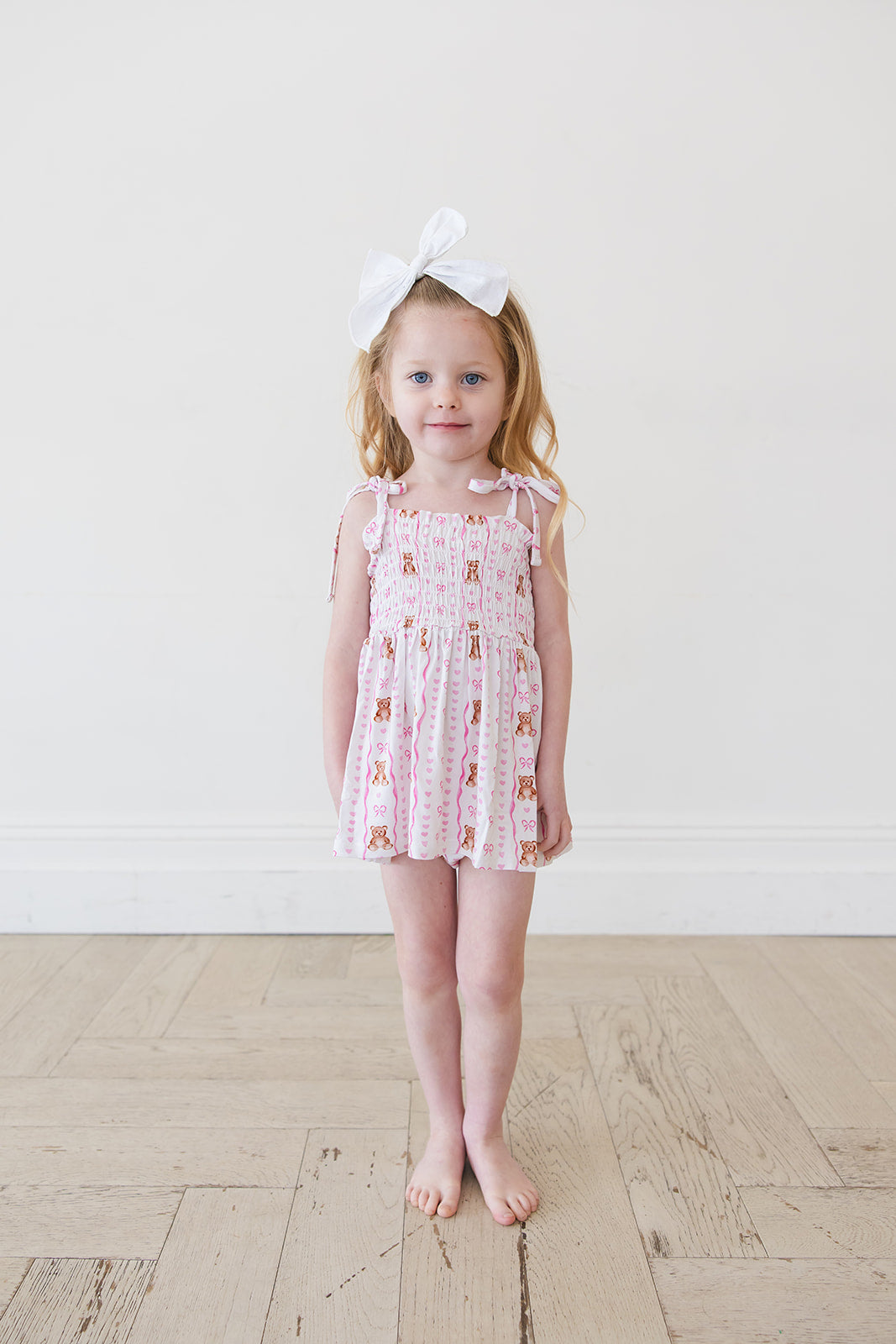 Cherie - Smocked Diaper Dress Set
