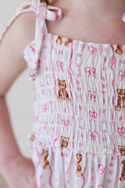 Cherie - Smocked Diaper Dress Set