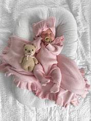 Baby Rib Ruffle Bundle - Powder Pink