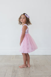 Coquette Castles (ribbed) - Tulle Twirl Dress