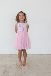 Coquette Castles (ribbed) - Tulle Twirl Dress