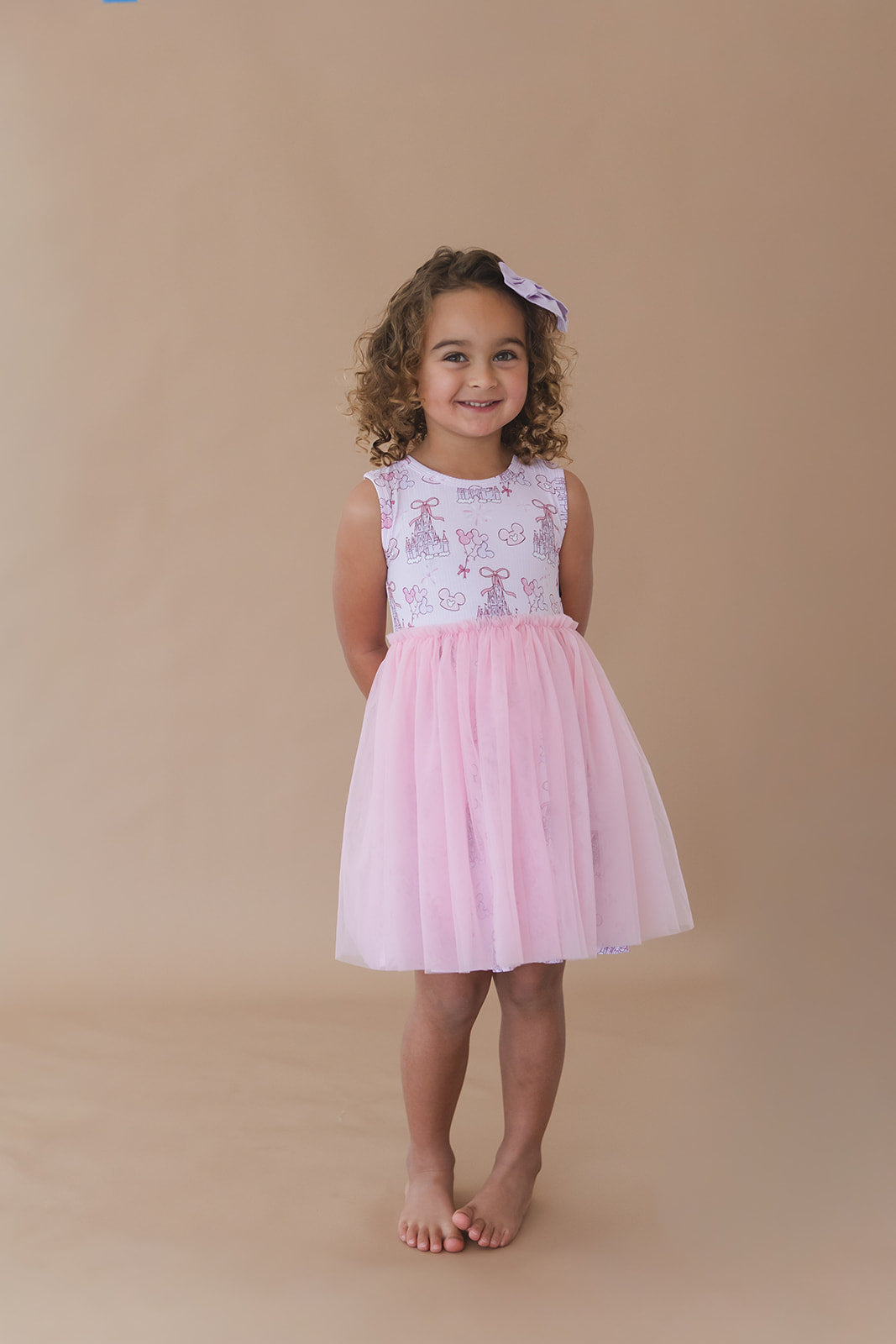 Coquette Castles (ribbed) - Tulle Twirl Dress