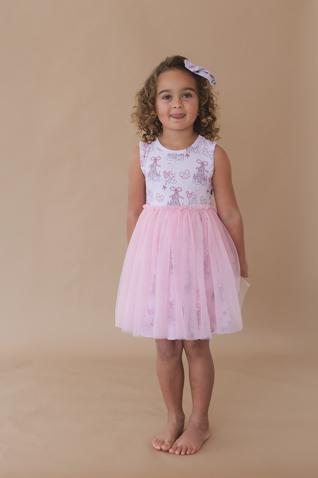 Coquette Castles (ribbed) - Tulle Twirl Dress