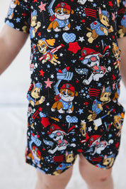 Red, Woof & Blue: Pocket Short & Tee
