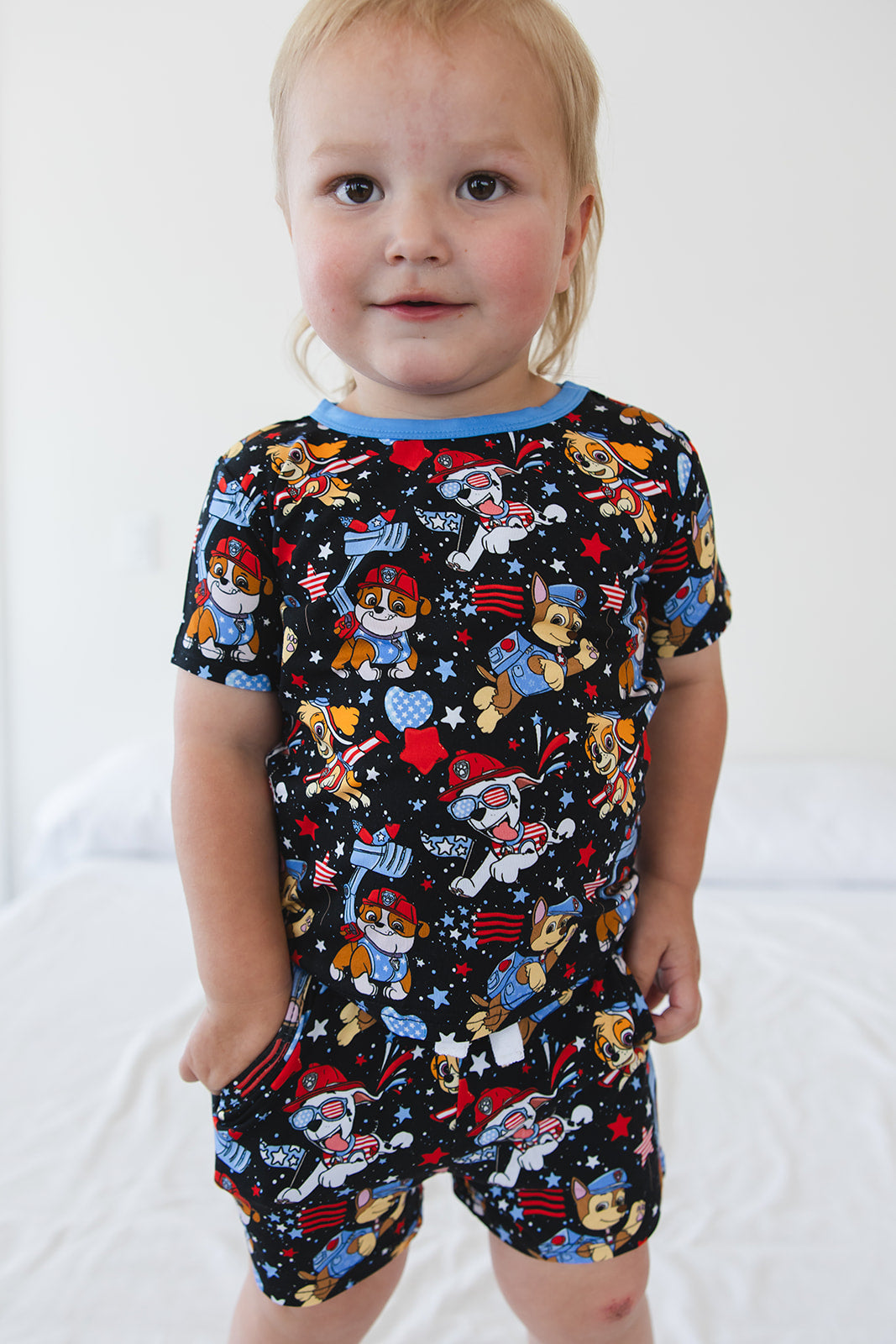 Red, Woof & Blue: Pocket Short & Tee