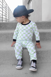 Green Checkers - Set