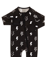 Bamboo Zip Romper | Ink Bolts