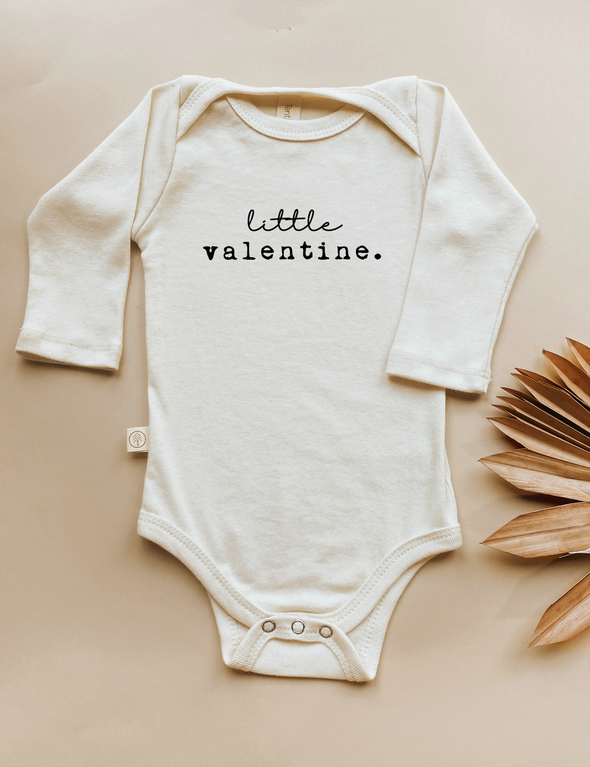 Little Valentine Organic Baby Bodysuit Long Sleeve