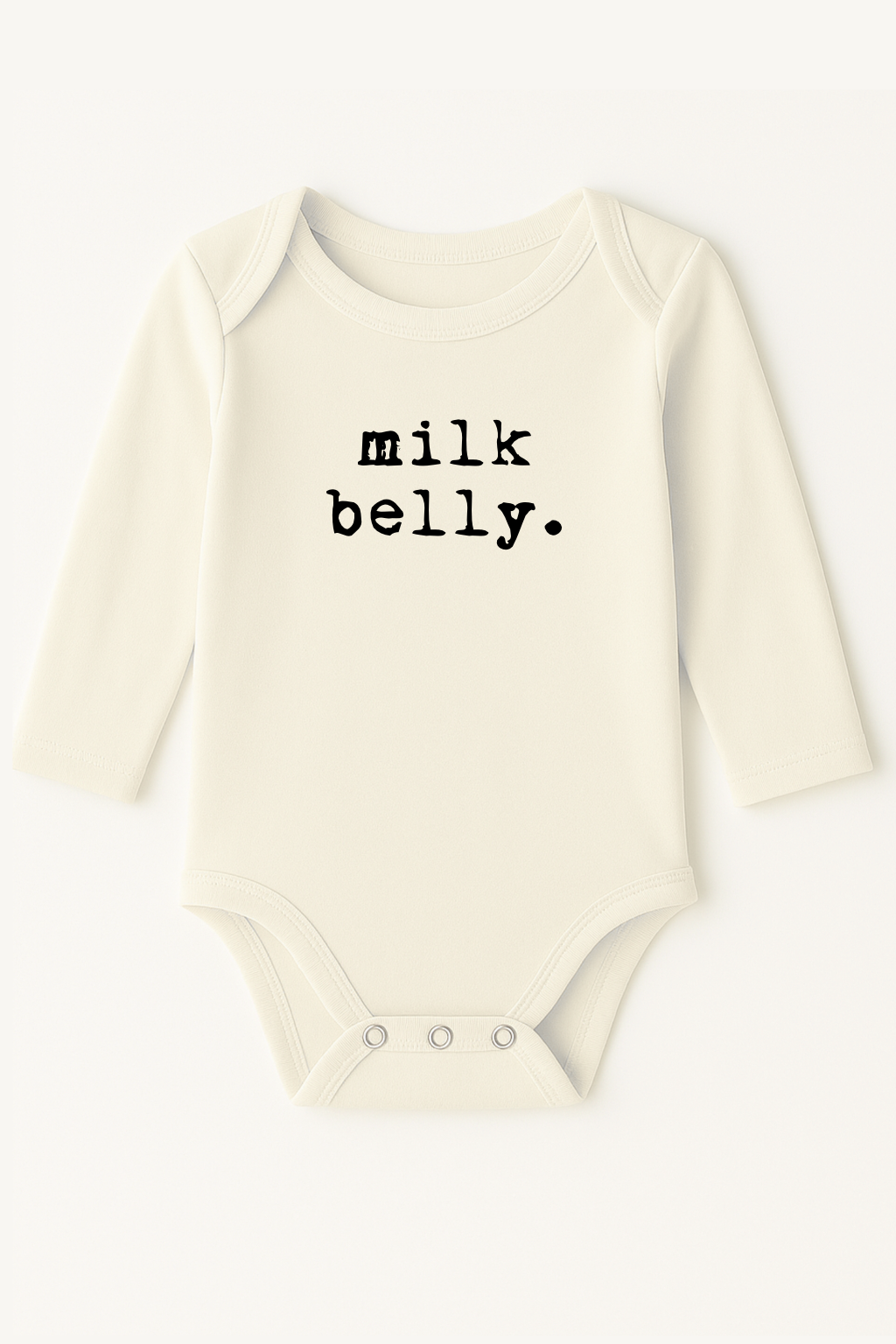 Milk Belly Organic Cotton Baby Bodysuit Long Sleeve