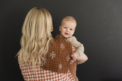 Chestnut textile Burp Cloth