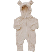 Fleece Bear Hooded Zipper