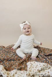 Venetian Floral + Autumn Bloom Lace Muslin Quilt
