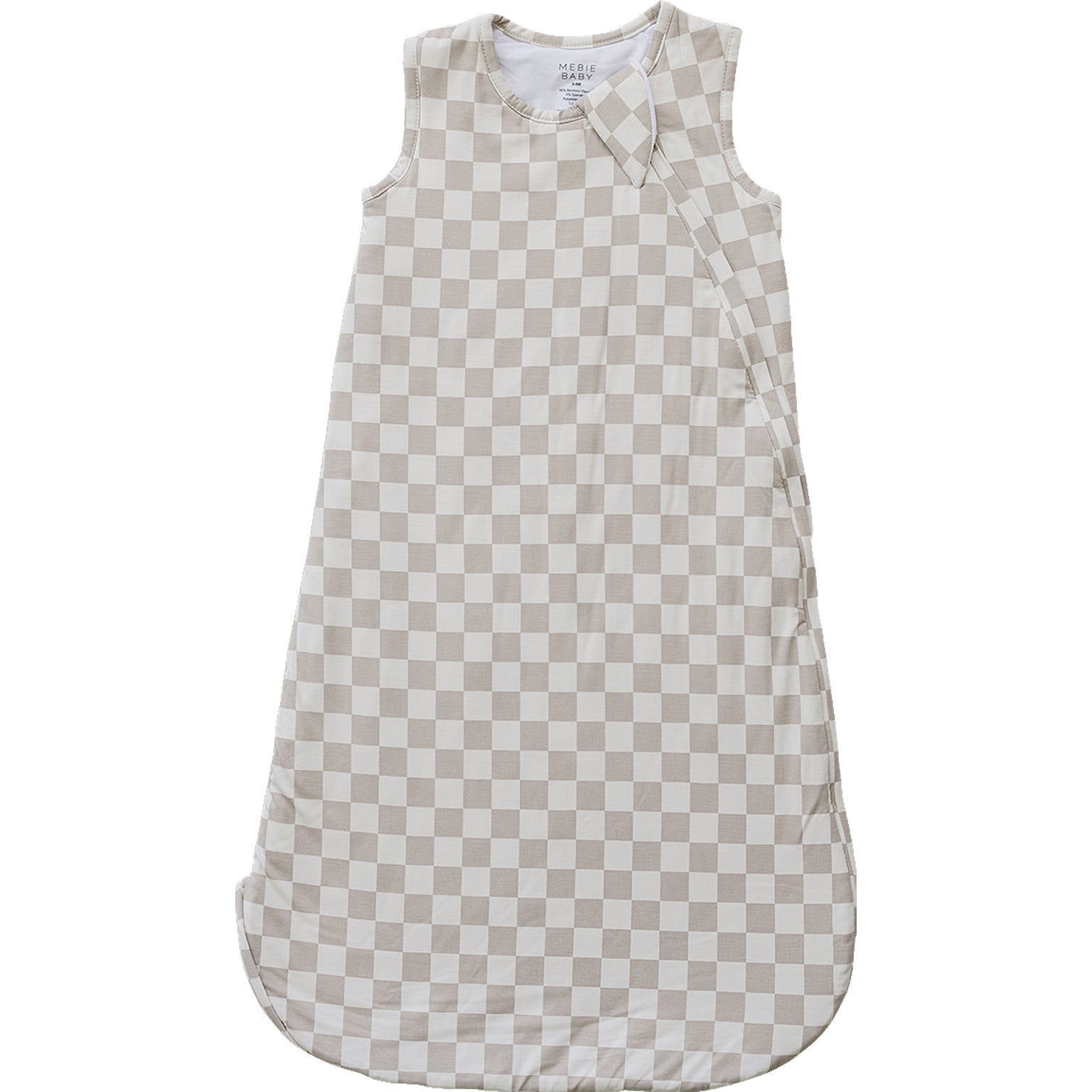 Taupe Checkered Bamboo Sleep Sack