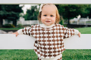 Brown + Cream Knit Sweater