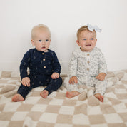 Lightening Bolt Button Romper