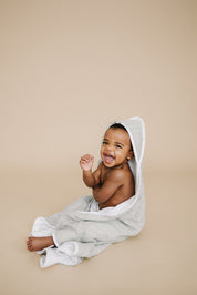 Desert Sage Muslin Hooded Towel