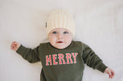 Cream Chunky Knit Beanie