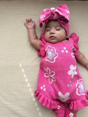 Wildflower Dreams Romper - Peony Pink