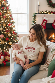 Santa Baby Organic Baby Bodysuit Long Sleeve
