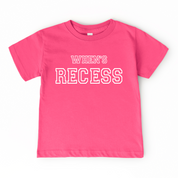 When's Recess