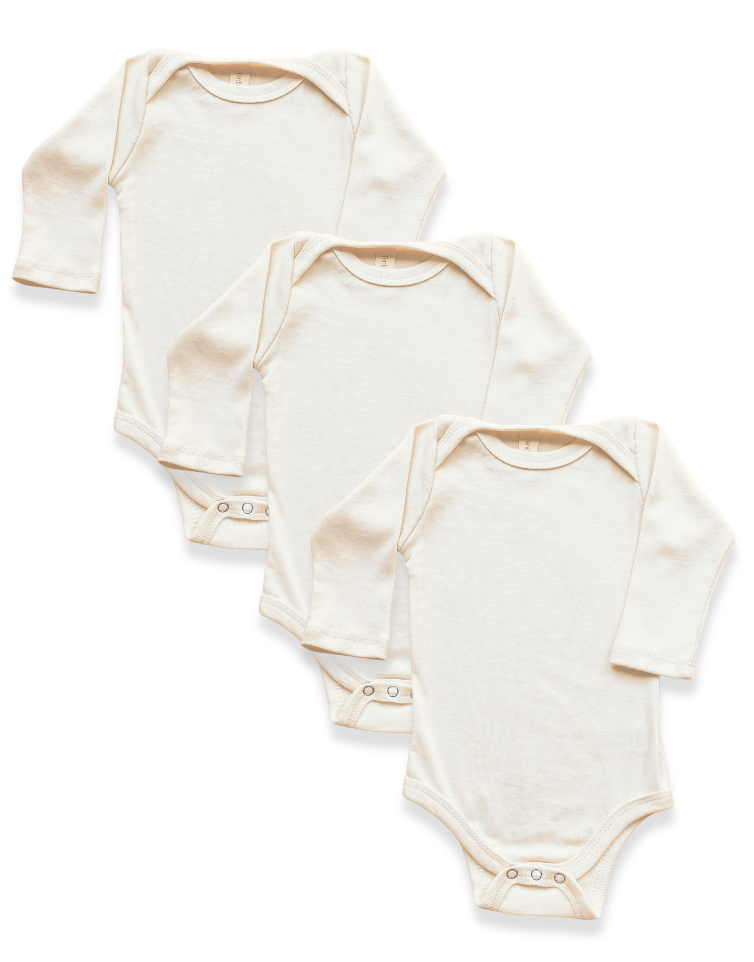 3 Pack - Organic Baby Bodysuit Long Sleeve