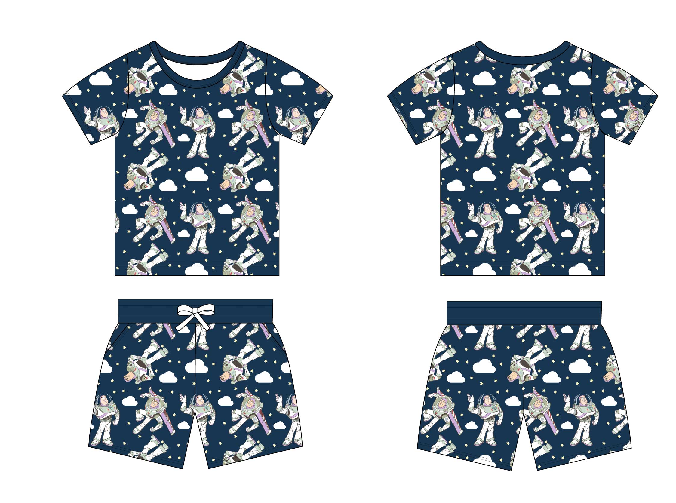 Galactic Dreams: Pocket Short & Tee