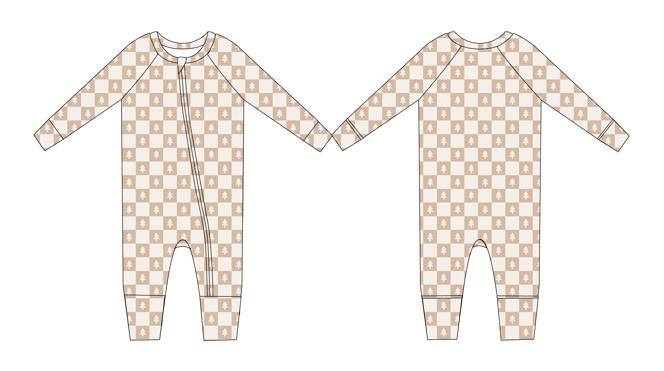 Pine - Zip Romper