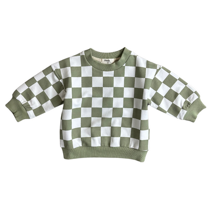 Checkered Sweatshirt - Spruce
