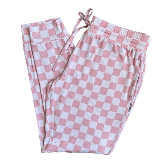 Bubblegum Checkers | Mom Jogger