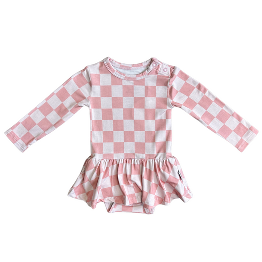 Bubblegum Checkers | Twirl Dress