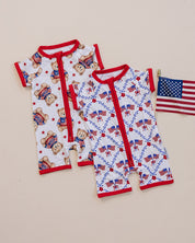 Bamboo Shorty Romper | American Bear