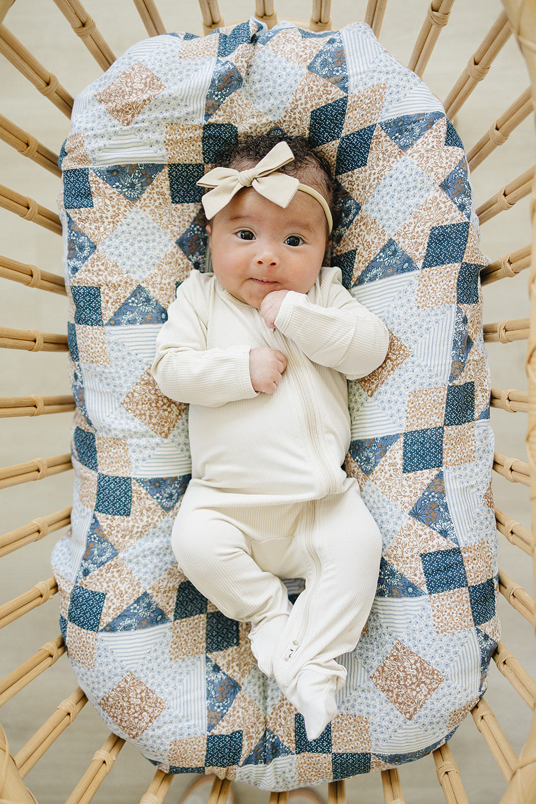 Patchwork Print Muslin Swaddle Blanket