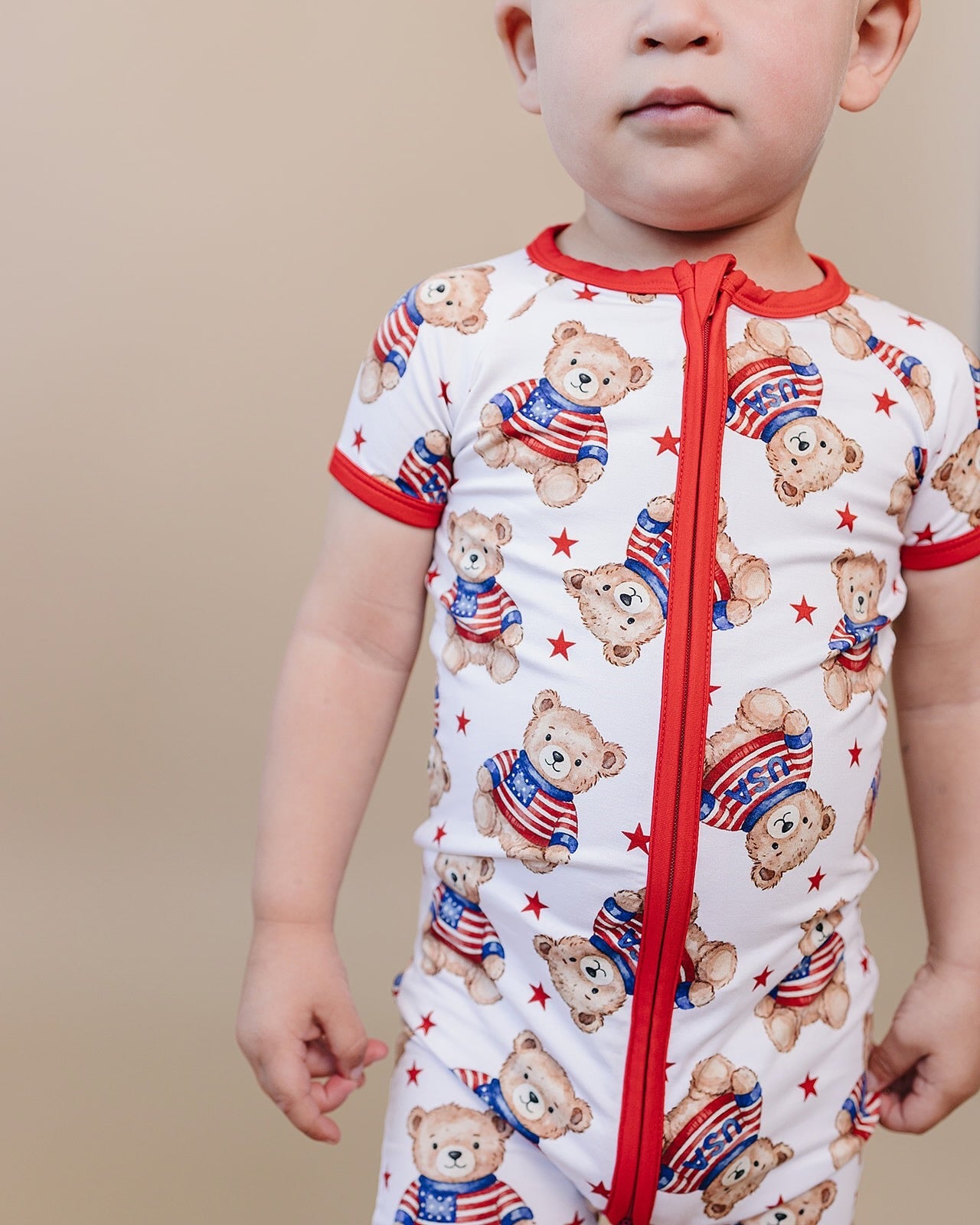 Bamboo Shorty Romper | American Bear