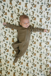 Outlaw Cowboy Muslin Crib Sheet