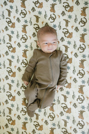 Outlaw Cowboy Muslin Crib Sheet